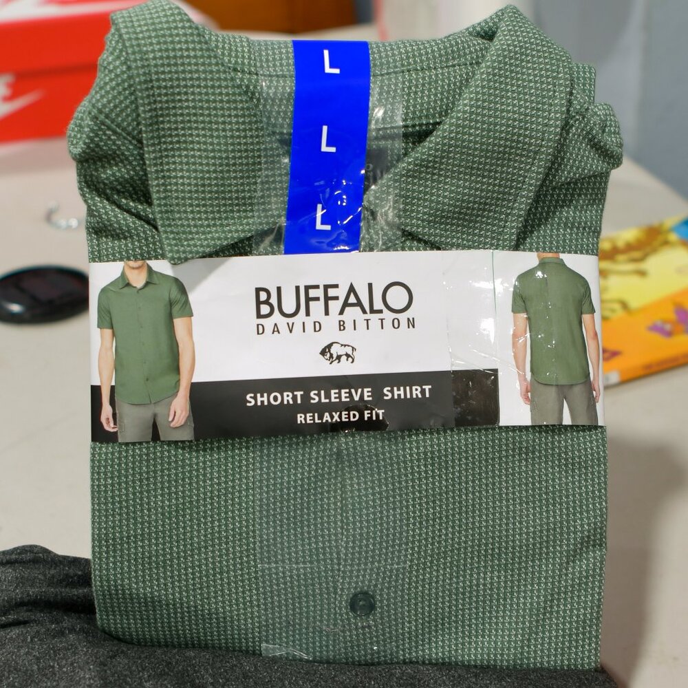 BUFFALO DAVID BITTON MEN SHORT‎ SLEEVE SHIRT